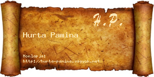 Hurta Pamina névjegykártya